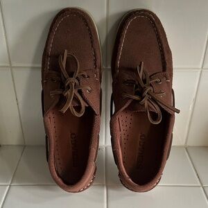 Sebago Brown Suede Boat Shoes